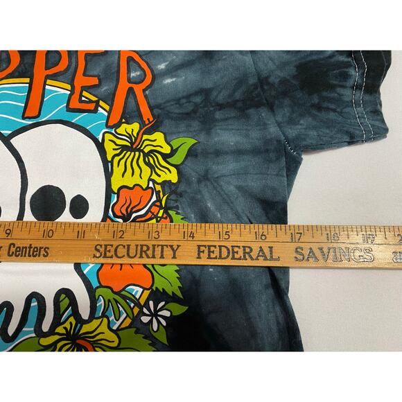 Pepper “Skullconut” T-Shirt – Size Small, Black Tie-Dye Reggae Rock Graphic Tee - Picture 5 of 7